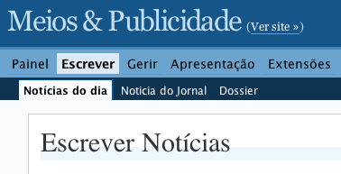 Escrever Notícia