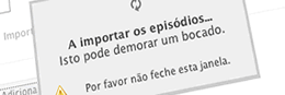 A importar dados