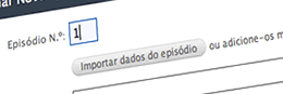Importar dados dos episódios
