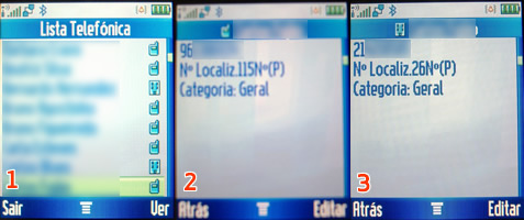 Seleccionar Contacto para Chamada no Motorola V360