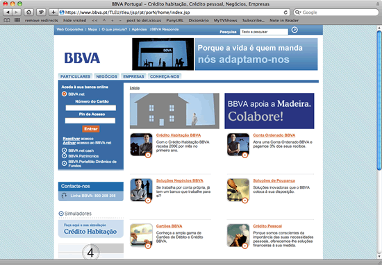 BBVA - Página Inicial